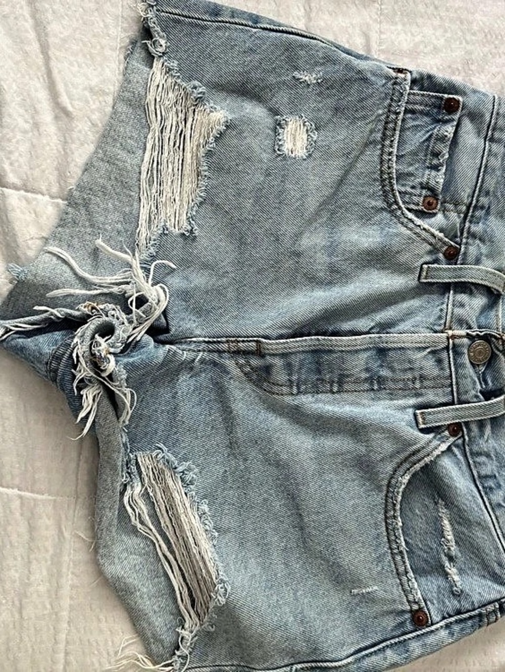 Levi's 501 Original High-Rise Jean Shorts Waist 26 Blue